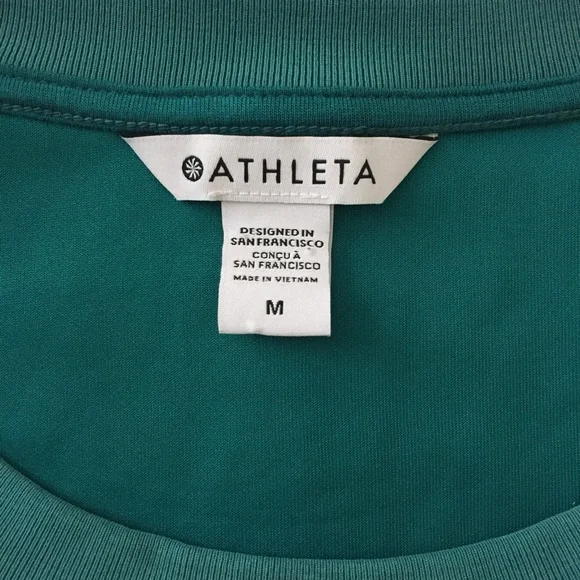 Athleta Green Seasoft Sweatshirt Tee - Picture 5 of 16